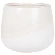 Cache pot en grès beige H14