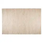 Grand tapis en coton tissé beige 200x300cm 