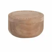 Salière ronde en bois d'acacia