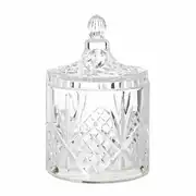 Bonbonnière en verre travaillé