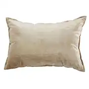 BOLZA - Coussin en velours beige 60x40 
