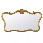 VALENTINA - Miroir rectangulaire à moulures dorées 140x80