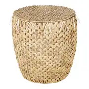 ARMANDINE - Panier de rangement en jacinthe d'eau tressée