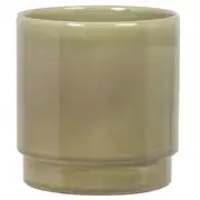 Cache-pot en terre cuite verte H16