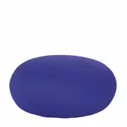 Pouf rond bleu