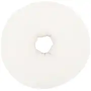 GUIMPO - Coussin donut en bouclettes blanc cassé 37x40