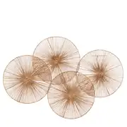 Moria - Déco murale cercles en jute tressé, 124x84 cm
