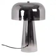 Lampe champignon en verre argenté