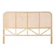 Lomboque - Tête de lit en rotin tressé pour couchage 180
