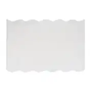 Hecate - Tapis design découpé vagues en coton ciselé tufté écru 160x230