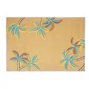 Domokos - Tapis en laine et jute à motifs bouclette beige et vert 160x230