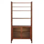 Galapy - Garde-manger en bois d'acacia massif 2 portes