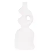 Statuette déstructurée en grès blanc H25