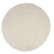 INDUSTRY - Tapis rond tissé en laine écrue D180