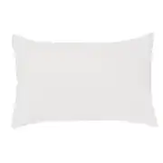 Coussin en velours de polyester recyclé écru 40x60