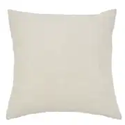 ALVILA - Coussin en gaze de coton recyclé et lin tissé beige 60x60