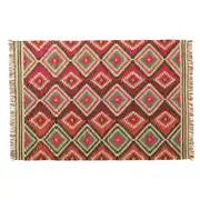 Acapulco - Tapis tissé style kilim en laine et jute multicolores  160 x 230 cm