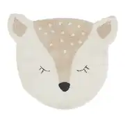 Tapis enfant biche tufté beige 90x100