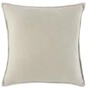 Coussin en velours écru 60x60