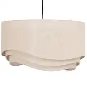 Wavea - Suspension en tissu beige D50