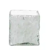 Oban - Bougie carrée parfumée en verre H10