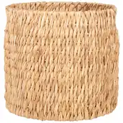 AQABA - Panier de rangement en jacinthe d'eau beige