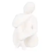 ANTOINE - Statuette femme en grès blanc H17