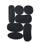 Déco murale en bois de manguier effet brûlé, 85x124 cm