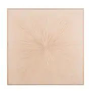 Milan - Toile beige et reliefs dorés 120x120