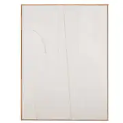 Madison - Toile abstraite à reliefs beiges, 120x160 cm