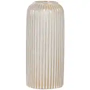 ARMANDE - Vase en grès gris et blanc H19