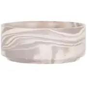 ADAM - Coupelle en céramique blanche et marron