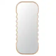 Palia - Grand miroir ondulé en bois de paulownia 80x187
