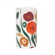 Vase en grès peint multicolore H13