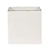 Cache-pot en dolomite blanche H20