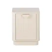 Arckos - Table de chevet 1 porte blanc crème