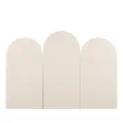 Arckos - Tête de lit en bois pour couchage 160 crème