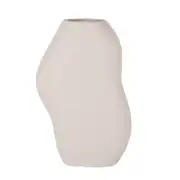 Levane - Grand vase en métal blanc H41
