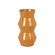 Vase en métal jaune moutarde H24