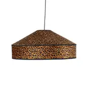 Leopard - Suspension conique en polyester recyclé motif léopard