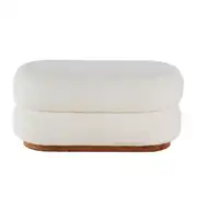 Leo - Banc bouclettes beige