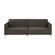 Tyler - Canapé 3/4 places effet velours recyclé vert de gris