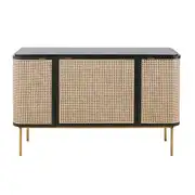 Loreto - Buffet 3 portes cannage en rotin L125