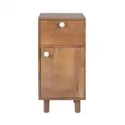 Abby - Petit meuble de rangement 1 tiroir 1 porte en bois de manguier