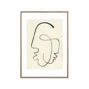 Affiche "One Soul" Cadre en Chêne - 50x70 cm