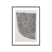 Affiche "Curves Black" Cadre noir - 50x70 cm