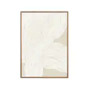 Affiche "The Line no 09" Cadre en Chêne - 30x40 cm
